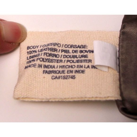 LUCKY BRAND BROWN GENUINE LEATHER ZIP SHOULDER BAG XBODY MESSENGER HANDBAG - Picture 10 of 12